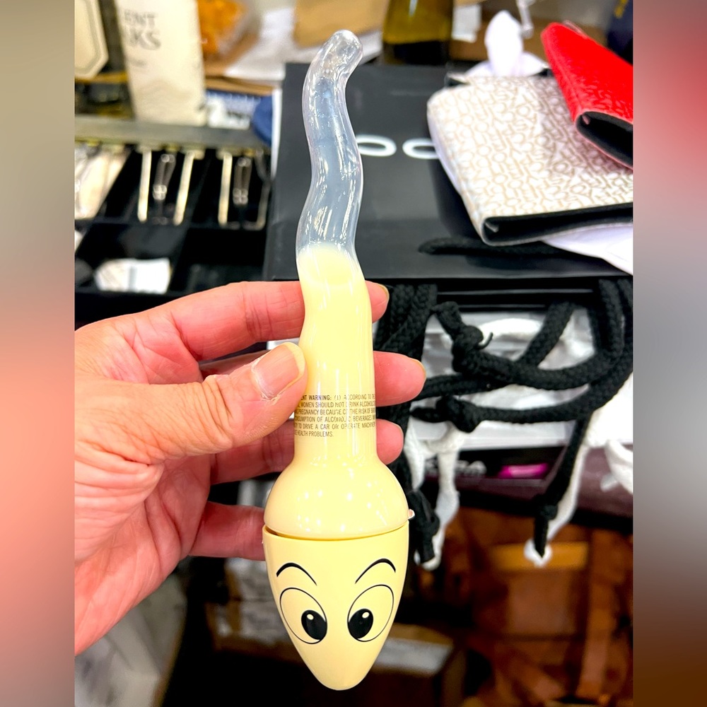 Sperm shaped bottle